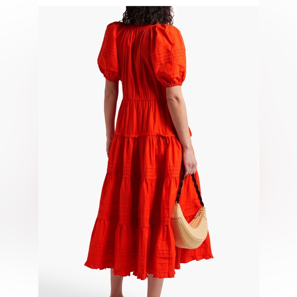 ULLA JOHNSON
Claribel tiered printed cotton-poplin midi dress - Picture 4 of 6